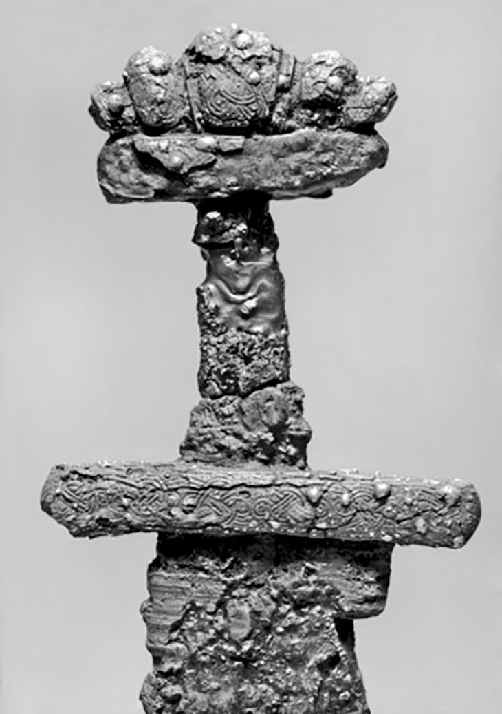 A sword from one of the mounds